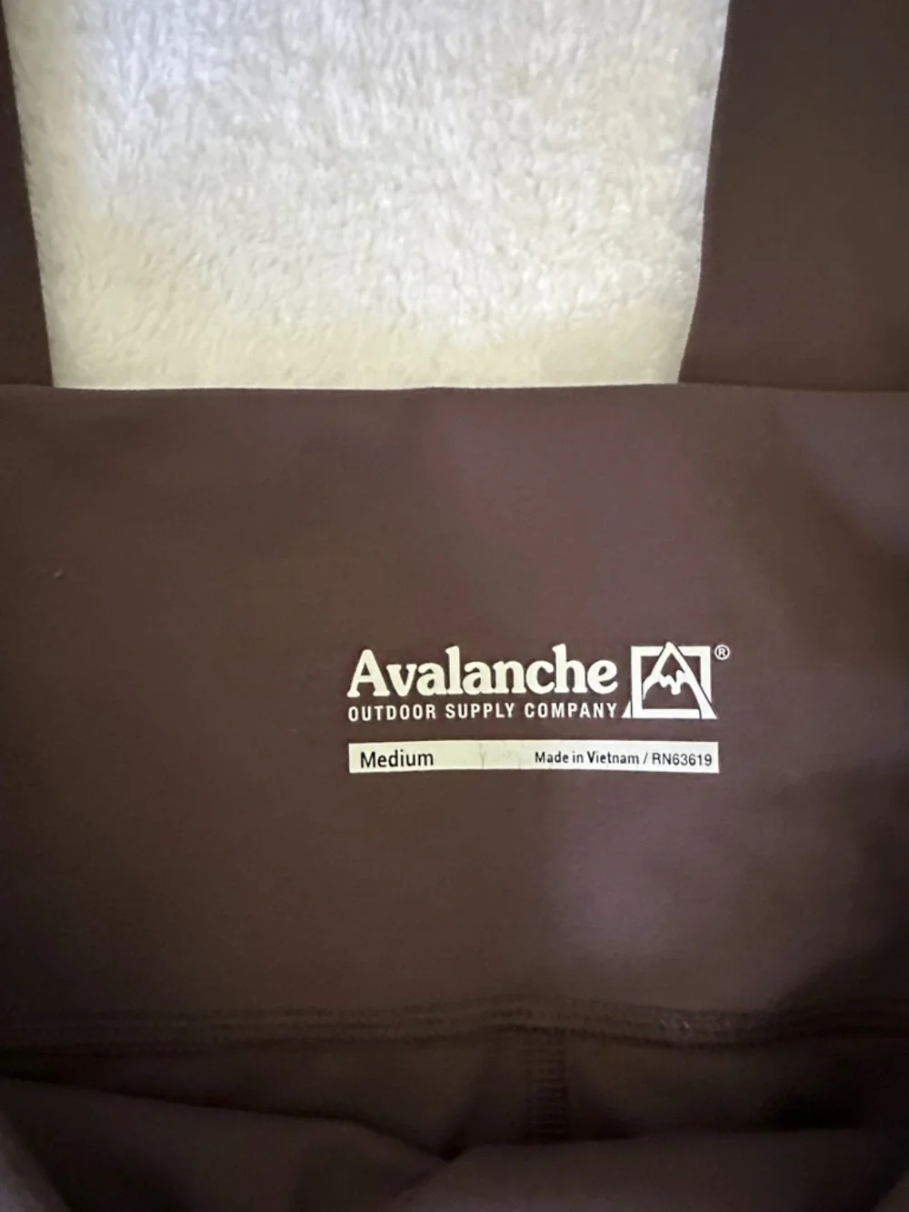 Avalanche High-Waist Brown Leggings